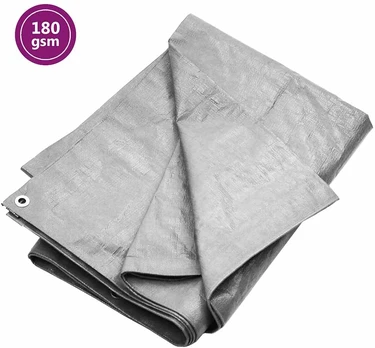 Tentas, pilkos spalvos, 4x8m, 180g/m²
