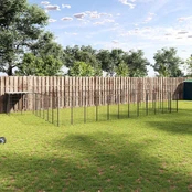 Voljeras šunims, juodos spalvos, 30,25 m², plienas kaina