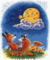 Cross-stitch kit "Night conversations" SNV-787