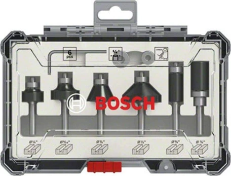 Bosch Frezų komplektas 1/4 "6 vnt.