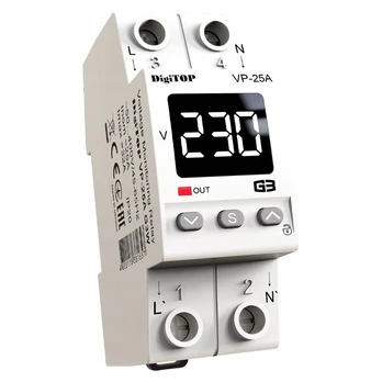 Įtampos relė Digitop Vp-25a G3w su terminė apsauga