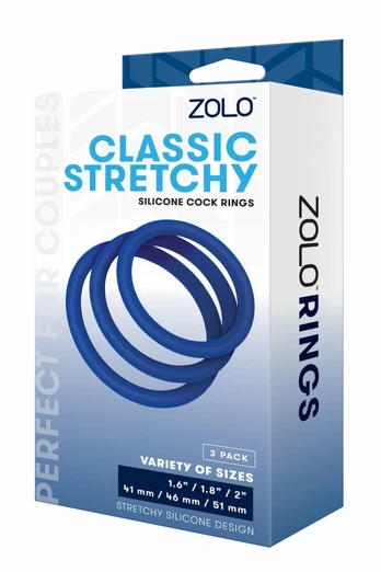 ZOLO Classic Silicone Ring Set 3 Sizes - Flexible Support System