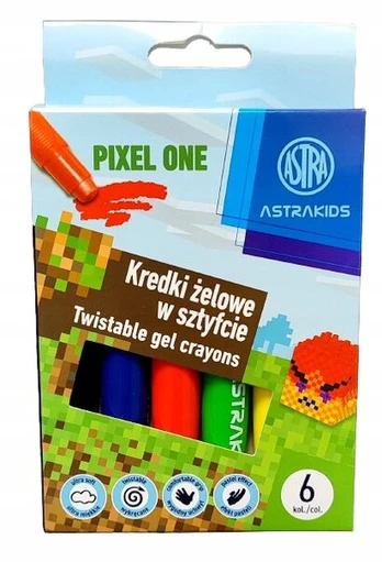 Astra Pixel One gelinės kreidelės, 6 spalvos