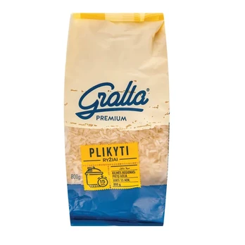 Plikyti ryžiai GRALLA PREMIUM, 800 g