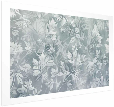 Artgeist Plakatas - Worn Floral Patterns in Muted Turquoises