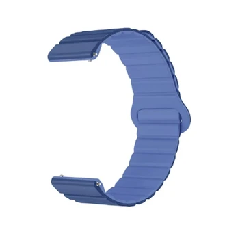 Riff 22mm Universal (Samsung, Garmin, etc) Loop magnetic silicone strap Blue
