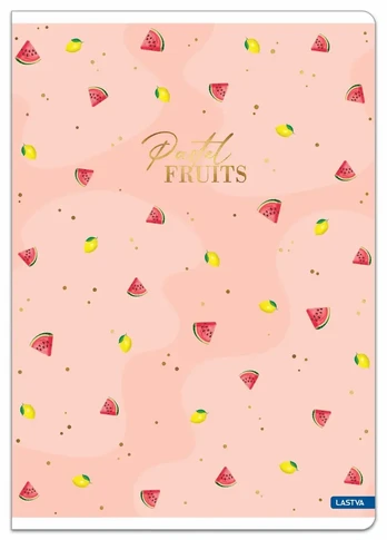 Sąsiuvinis A4 52lap. 80g PASTEL FRUITS lang.