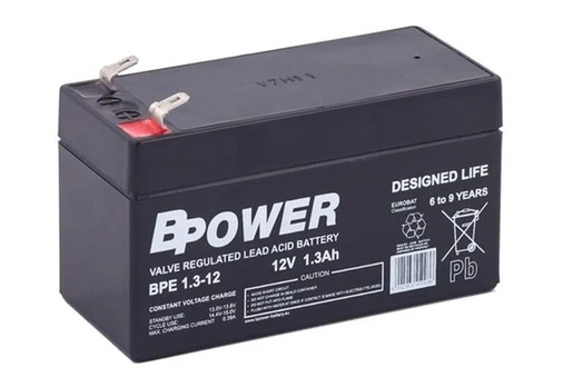 BPOWER BPE1.3-12 12V 1.3Ah AGM VRLA akumuliatorius