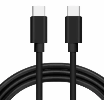 Kabelis Alburnus, USB Type-C, 100 cm, juoda, 60 W