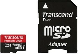 Transcend MEMORY MICRO SDHC 32GB W/ADAPT/CLASS10 TS32GUSDU1 TRANSCEND