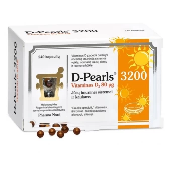 PHARMA NORD DPEARLS 3200, 80 mcg, 240 kaps.