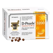 PHARMA NORD DPEARLS 3200, 80 mcg, 240 kaps. kaina