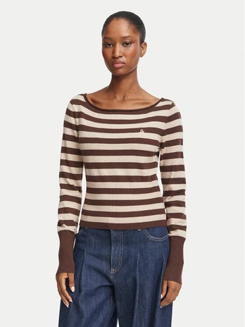 Guess Jeans Megztinis W6BR66 Z1616 Ruda Regular Fit