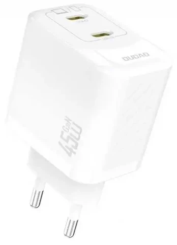 Dudao A28PEU Adapteris 45Watt 2xUSB-C Hvid