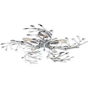 Metalinis lubinis šviestuvas "Flash", chromas, Ø 65 cm