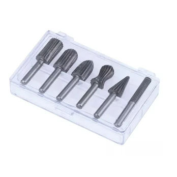 Dedra Galinės frezos metalui, 6 vnt., kotas 6 mm, HSS