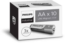 Philips PHILIPS batteri industrial alkaline AA 10-pak - 2073832
