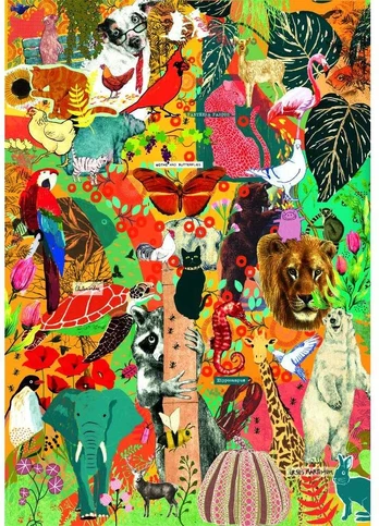 Clementoni CLE puzzle 1000 Compact Animals_Botanics 37073