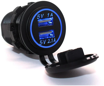 Usb 5v 3.1a automobilinis įkroviklis lizdas 12-24v B