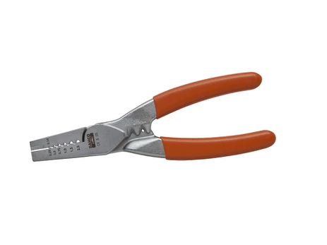 Crrimping pliers for round pattern cable connections 0,5-2,5mm2 140mm