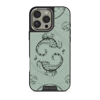 Scorpio - iPhone 16 Pro Case, Elite Dark (MagSafe) / Silver / Turquoise