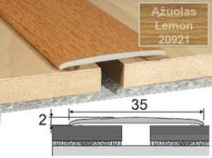 Profilis Effector A08 sujungimo, klijuojamas | ąžuolas Lemon 180 cm 35x2 mm