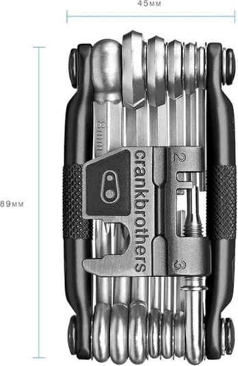 Crank Brothers Multi-19 įrankis, juodas