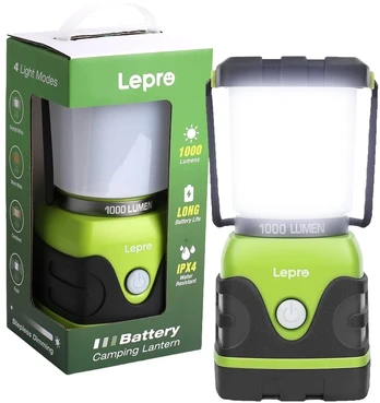 LEPRO 3300002 1000-lumen battery-powered camping lamp