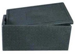 Multi Termokasse 40 ltr 60x40x28 cm med låg EPS Sort,5 Stk/krt
