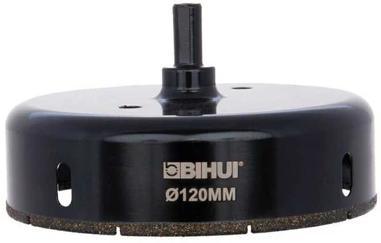 120 mm Deimantinė gręžimo karūna BIHUI GRES šešiakampis