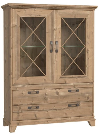Vitrina Nepal su apšvietimu EPLV621B, ruda