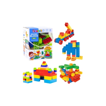 Lean Toys Set of 3D Colorful Construction Blocks 100 pcs.