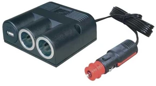 Procar By Paroli Strømudtag 1->2+USB med ledning