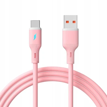 AKYGA Cable USB AK-USB-61 USB A m / USB type C m ver. 2.0 18W 1m Rožinė Silicone