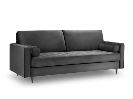 Trivietė sofa Milo Casa Santo, tamsiai pilka