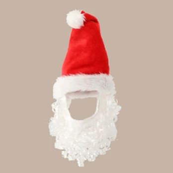 Kalėdų Senelio kepurė su barzda