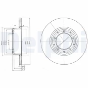 DELPHI BG3982C Brake Disc kaina