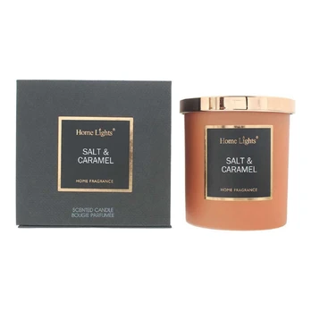 Home Lights Salt & Caramel Scented Candle, 215 g