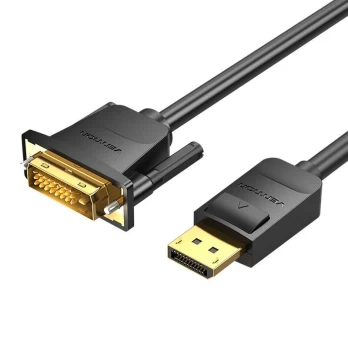 "DisplayPort" ir DVI kabelis 2 m "Vention HAFBH" (juodas)