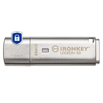 Kingston 256GB USB 3.2 IRONKEY LOCKER+50/AES USB W/256BIT ENCRYPTION