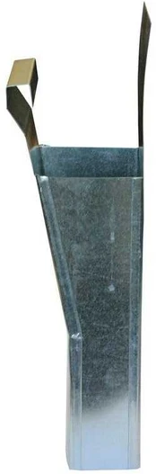 Viršutinė alkūnė, 8 cm, metalas, pilka