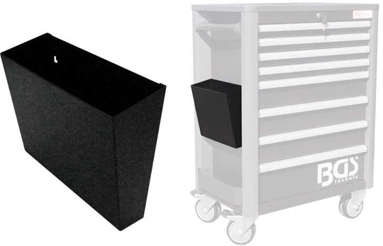 Šoninis dėklas įrankių spintelėms BGS Technic 67162 | 220x297x55-105MM
