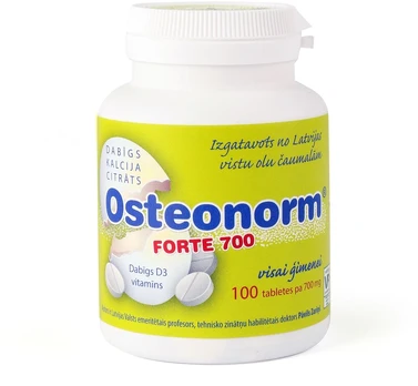 OSTEONORM Forte 700 mg tabletės N100