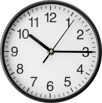 Platinet wall clock Wink, black (45954)