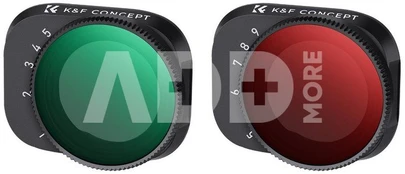 K&F Concept K&F For DJI Drone Filter Mini 3 Pro /Mini 3, Variable ND2-ND32 + ND32-ND512 Filter with Single-side