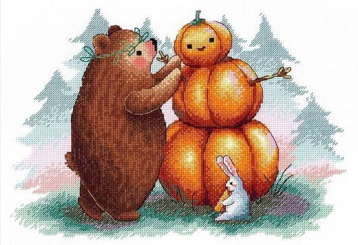 Cross stitch kit "Pumpkinkeeper" SNV-809