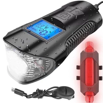 Trizand Led dviračio lempa su skaitikliu