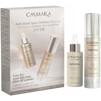 Casmara Anti-Dark Spot Defense Routine SPF 50 veido priežiūros priemonių rinkinys