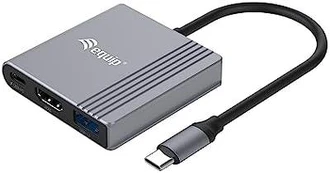 Adapteris AV Equip Equip Dock USB-C->HDMI,USB3.0,100WPD 4K60Hz 0.15m gr