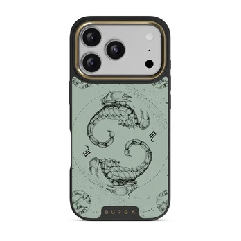 Scorpio - iPhone 17 Pro Case, Elite Dark (MagSafe) / Gold / Turquoise